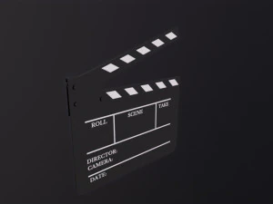 Claquete de filme Modelo 3D