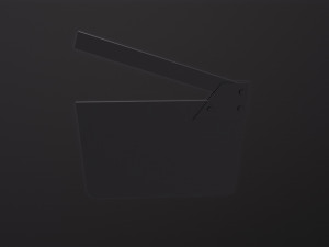 Clapperboard movie clapper board 3D Model