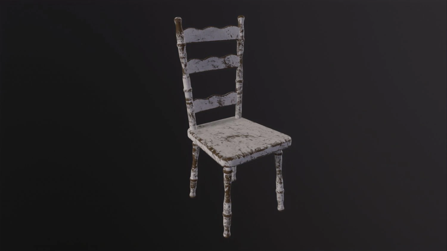 Old Chair 3D Model .c4d .max .obj .3ds .fbx .stl .blend 