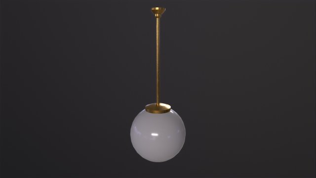 Old Ball Lamp 3D Model .c4d .max .obj .3ds .fbx .stl .blend 