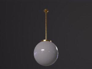 Old Ball Lamp 3D Model