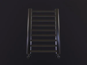 Metal Bathroom Radiator 3D Model