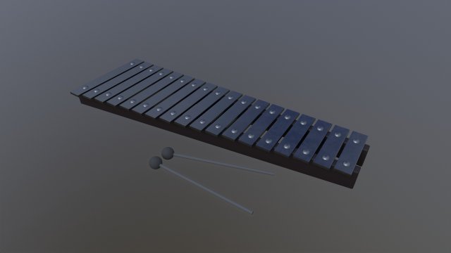 Glockenspiel Modelo 3D .c4d .max .obj .3ds .fbx .stl .blend 