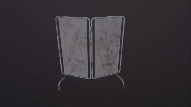 Old Medical Paravan Model 3D .c4d .max .obj .3ds .fbx .stl .blend