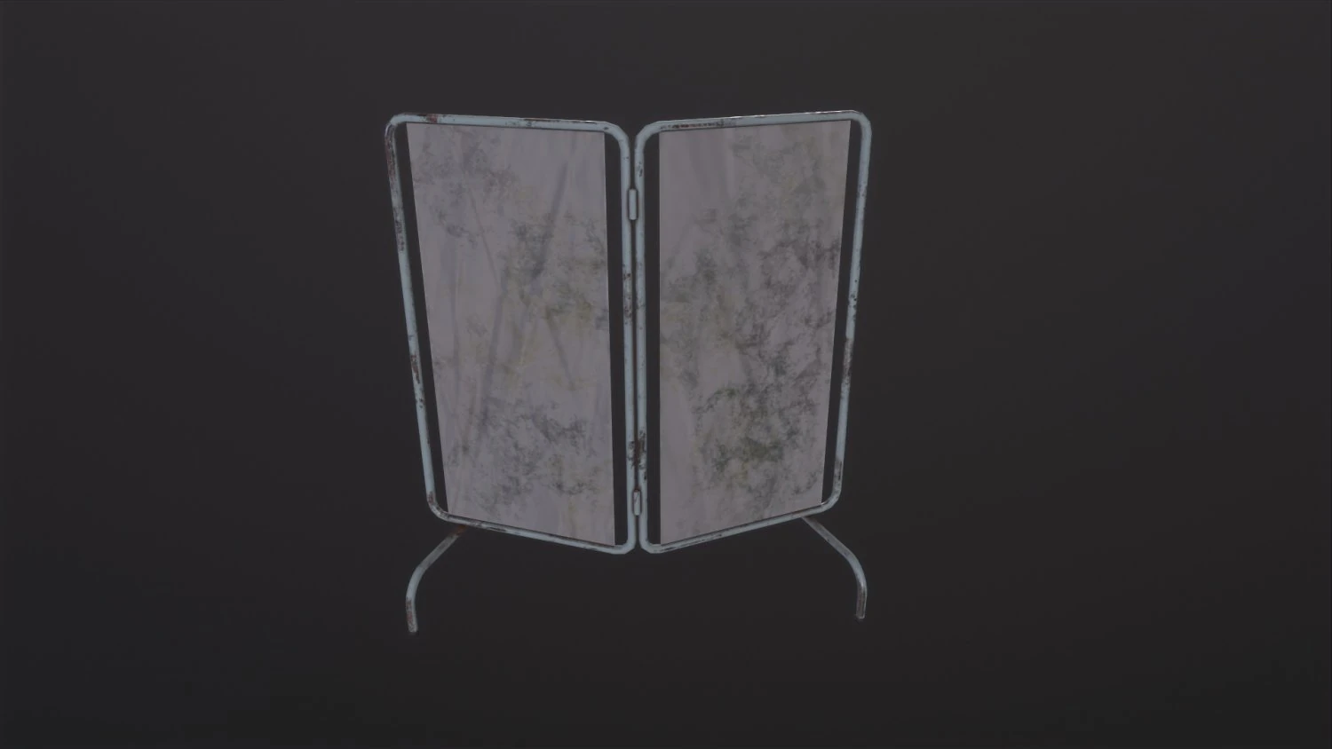 Old Medical Paravan 3D Model .c4d .max .obj .3ds .fbx .stl .blend 