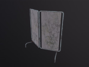 Old Medical Paravan Model 3D
