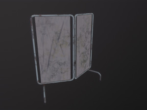 Old Medical Paravan Model 3D