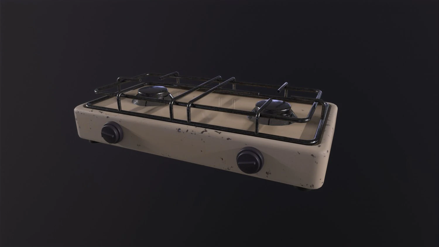 Gas Stove 3D Model .c4d .max .obj .3ds .fbx .stl .blend 