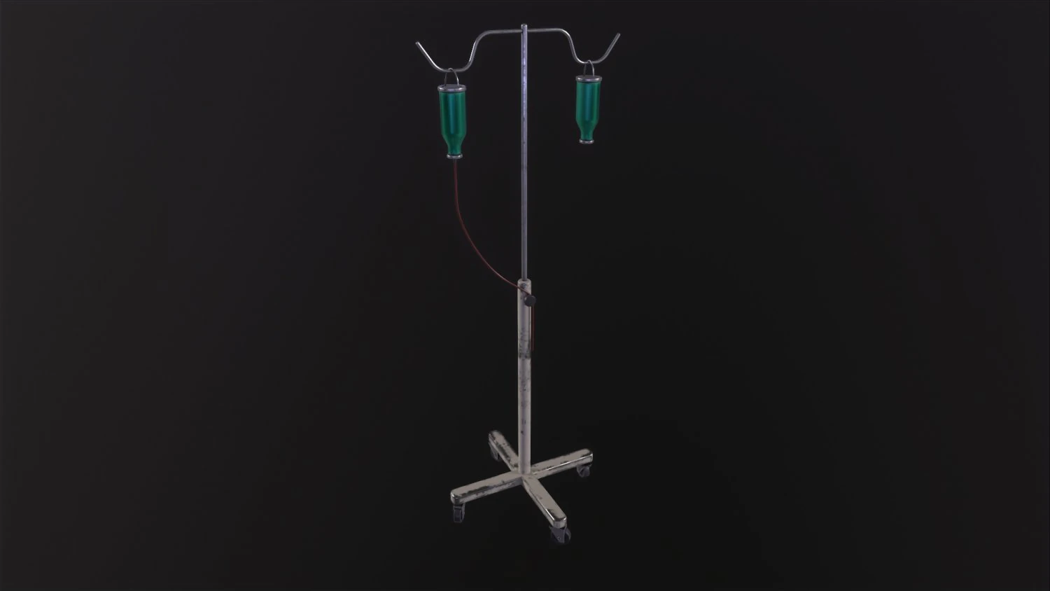 Drip Stand 3D Model .c4d .max .obj .3ds .fbx .stl .blend 