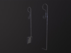 Fireplace tools 3D Model