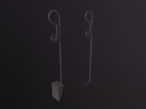 Fireplace tools 3D Model