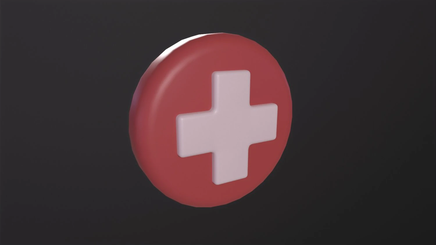 Health Symbol 3D Model .c4d .max .obj .3ds .fbx .stl .blend 