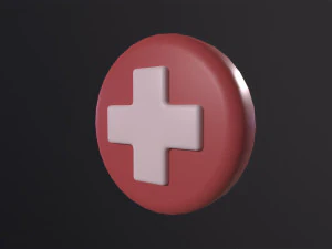 Health Symbol 3D Model