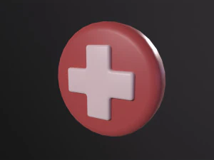 Health Symbol 3D Model