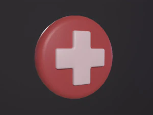 Health Symbol 3D Model
