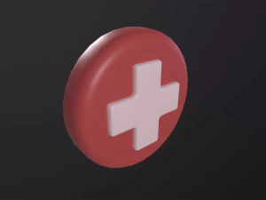 Health Symbol 3D Model