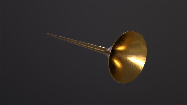 Long trumpet 3D 模型 .c4d .max .obj .3ds .fbx .stl .blend