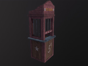 Circus ticket stall Model 3D