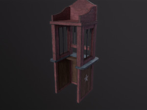 Circus ticket stall Model 3D