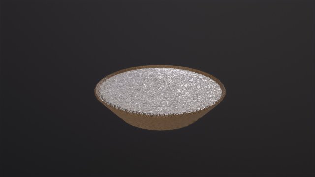 Rice in basket 3D-Modell .c4d .max .obj .3ds .fbx .stl .blend 