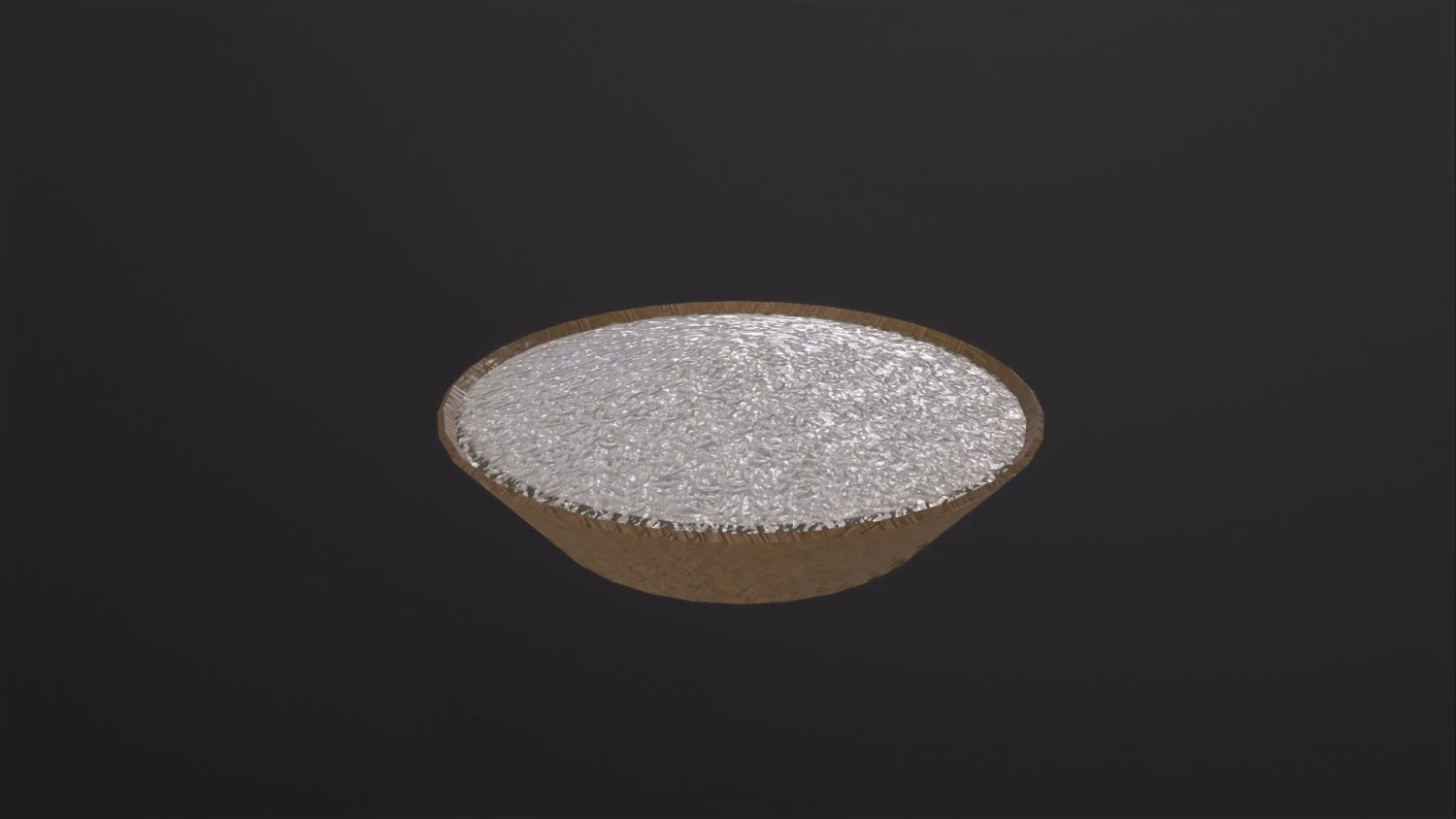 Rice in basket 3D Model .c4d .max .obj .3ds .fbx .stl .blend 