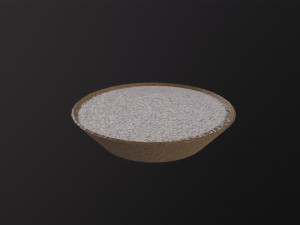 Rice in basket 3D-Modell