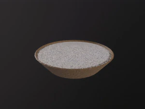 Rice in basket 3D Model