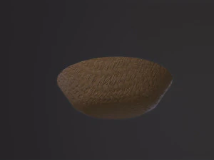 Rice in basket 3D Model
