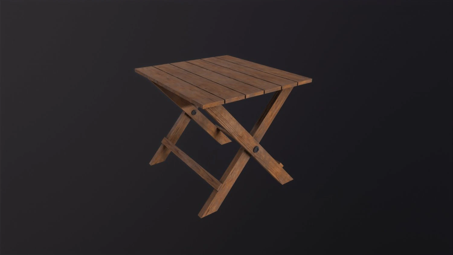 Beach table 3D Model .c4d .max .obj .3ds .fbx .stl .blend 