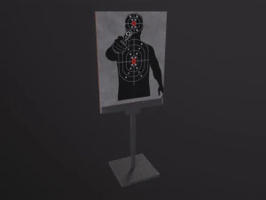 Vallend doelwit 3D Model