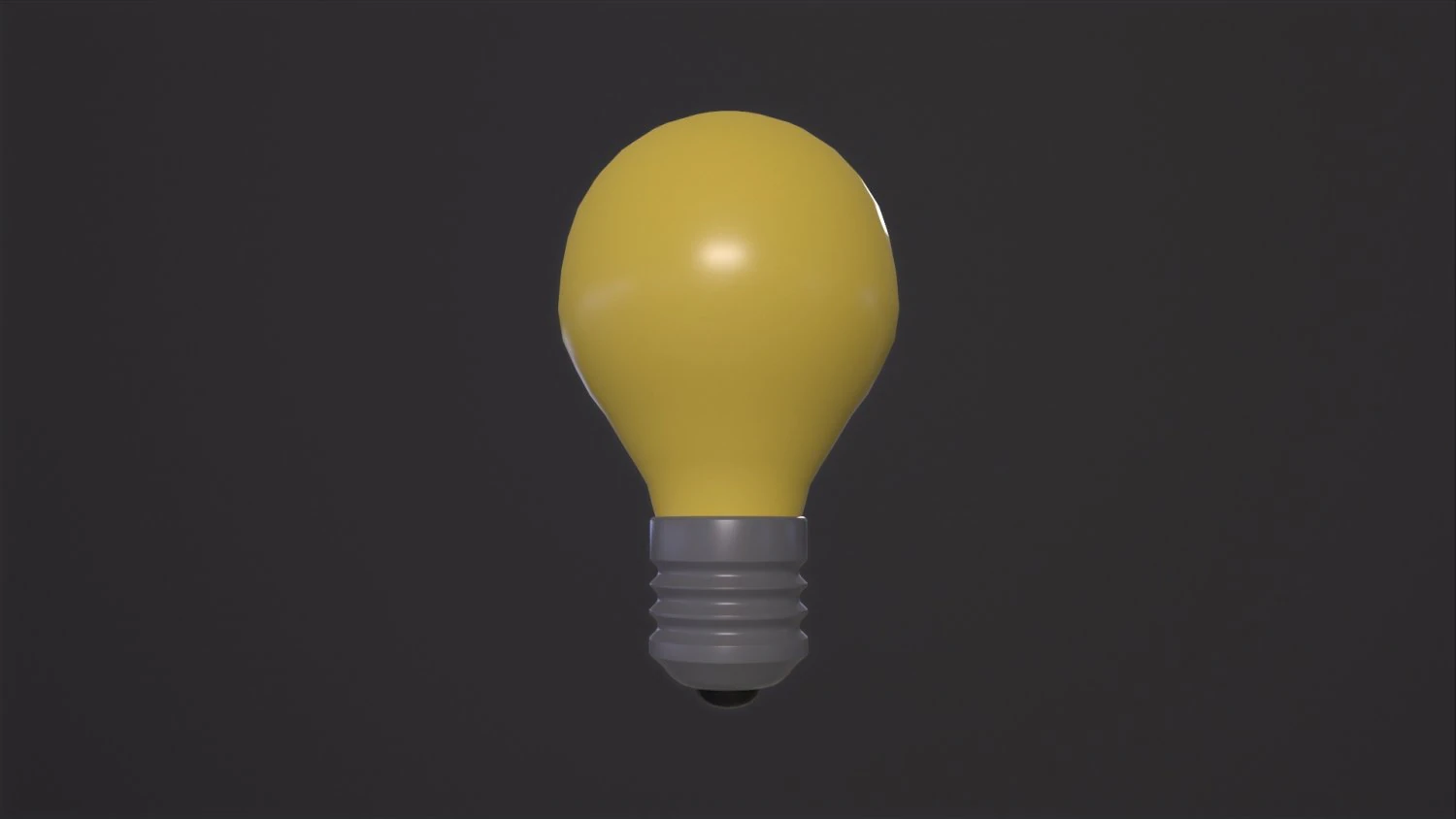 LIGHTBULB icon emoji 3D Model .c4d .max .obj .3ds .fbx .stl .blend 