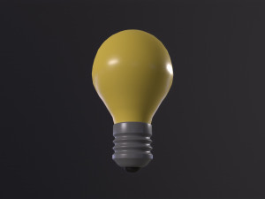 LIGHTBULB icon emoji Model 3D