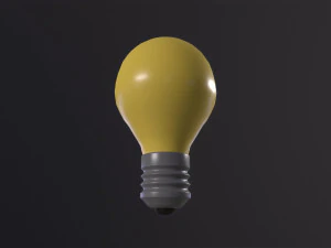 LIGHTBULB icon emoji 3D Model