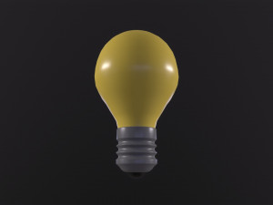 LIGHTBULB icon emoji Model 3D