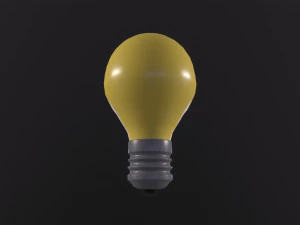 LIGHTBULB icon emoji 3D Model