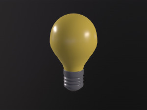 LIGHTBULB icon emoji Model 3D