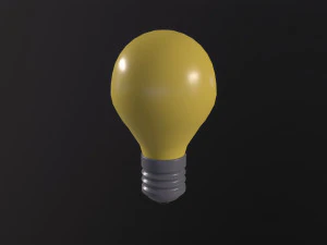LIGHTBULB icon emoji 3D Model