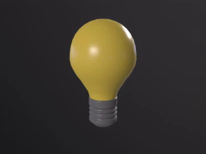 LIGHTBULB icon emoji 3D Model