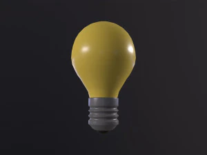 LIGHTBULB icon emoji 3D Model