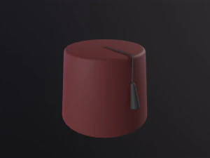 Cappello marocchino di Fez Modello 3D