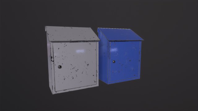 Mailboxes mailbox Modelo 3D .c4d .max .obj .3ds .fbx .stl .blend 