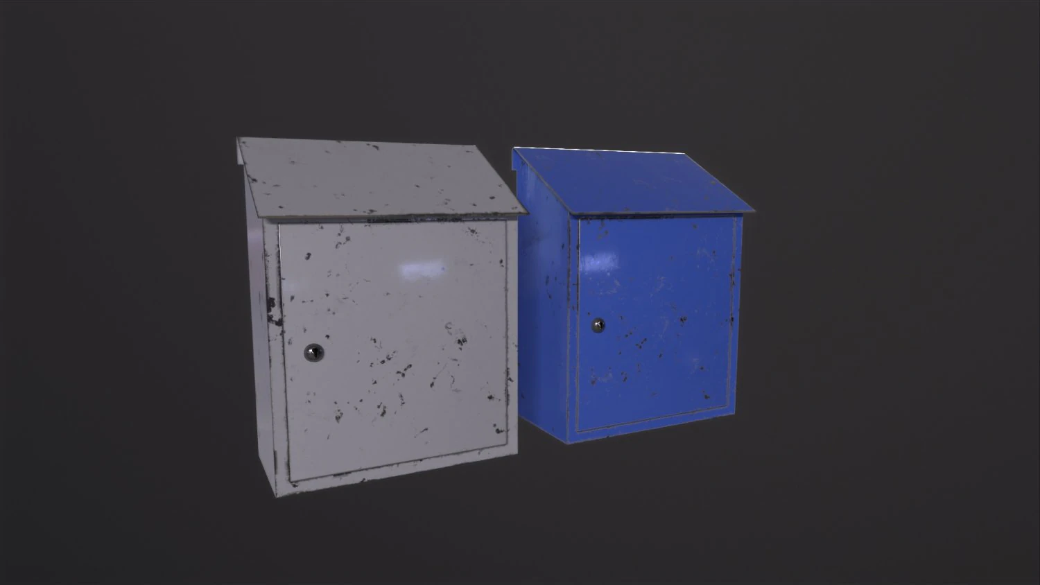Mailboxes mailbox 3D Model .c4d .max .obj .3ds .fbx .stl .blend 