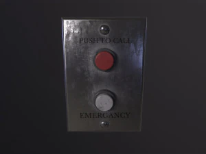 Interruptor met&aacute;lico Modelo 3D