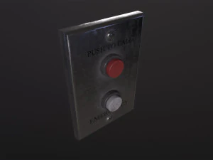 Interruptor met&aacute;lico Modelo 3D