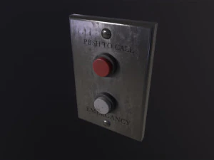 Interruptor met&aacute;lico Modelo 3D