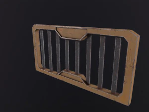 Cyberpunk Barrier Guard 3D Модель