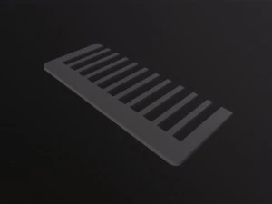 Wide tooth comb 3D Model