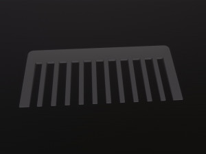 Wide tooth comb Modelo 3D