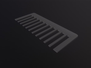 Wide tooth comb Modelo 3D