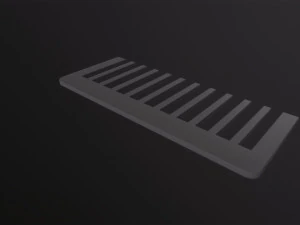 Wide tooth comb 3D Model